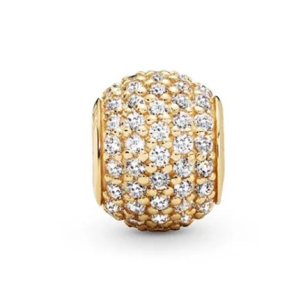 FIRM - Pandora 14K Gold Pave Lights Charm - Picture 5 of 9